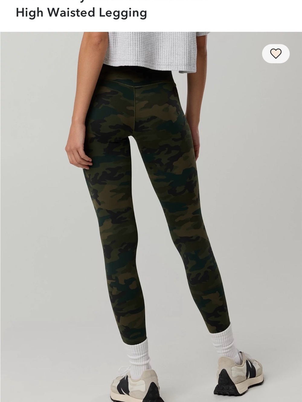 aerie Olive & Taupe Camo High-Rise Leggings